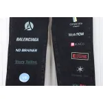 Balenciaga Lettering Printed Jeans Black