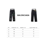 Balenciaga Lettering Printed Jeans Black