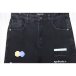 Balenciaga Lettering Printed Jeans Black