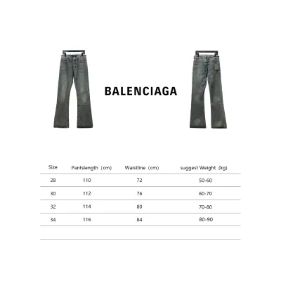 Balenciaga LOOK BOOK Blue Washed Orange Flared Jeans 02