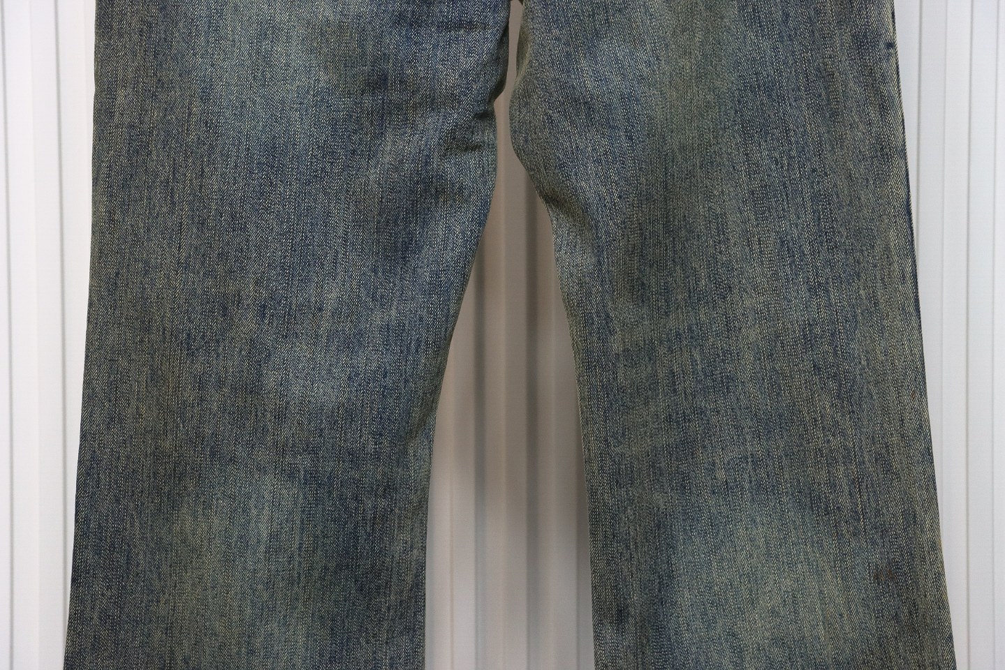 Balenciaga LOOK BOOK Blue Washed Orange Flared Jeans