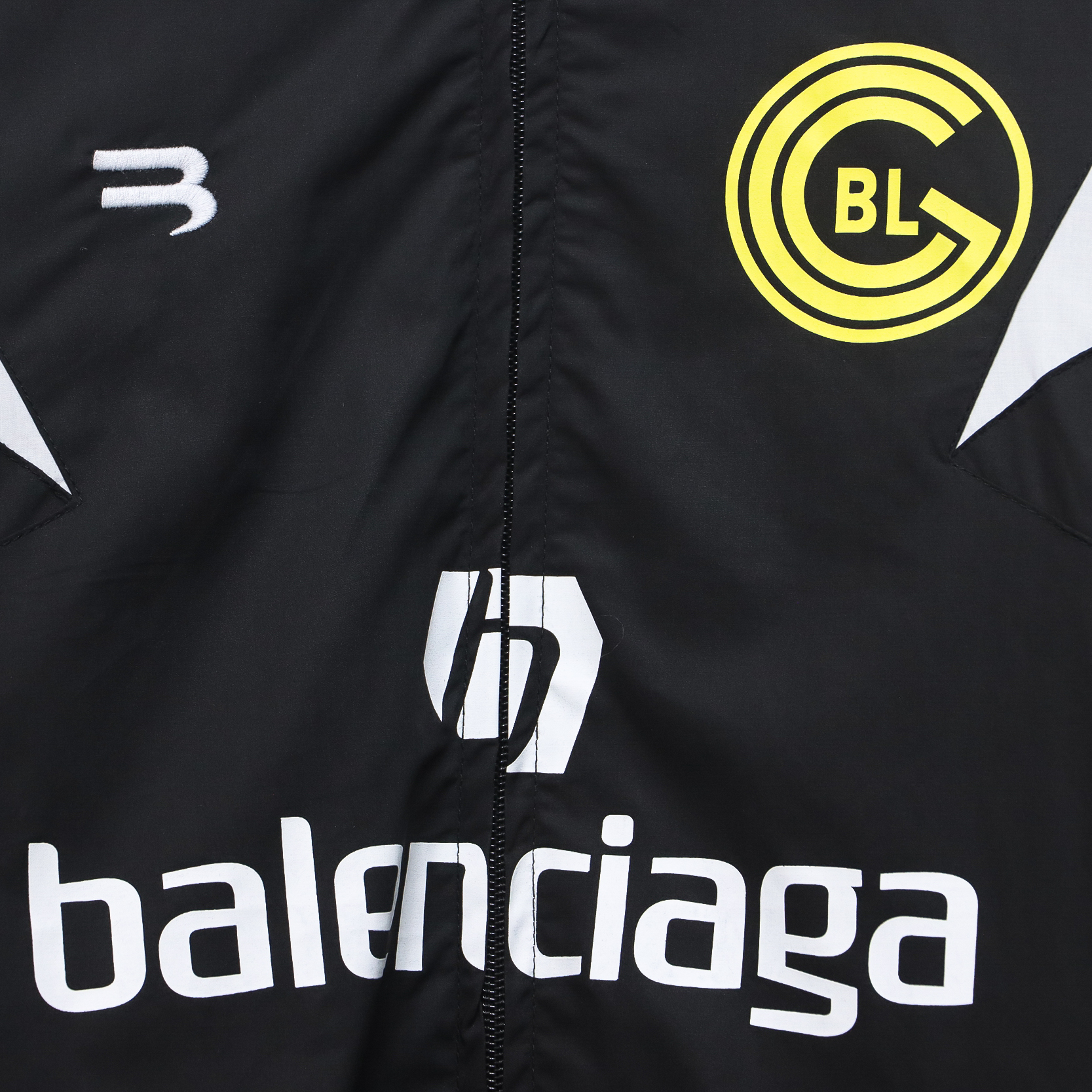 Balenciaga Manchester United Black And White Patchwork No.10 Jacket