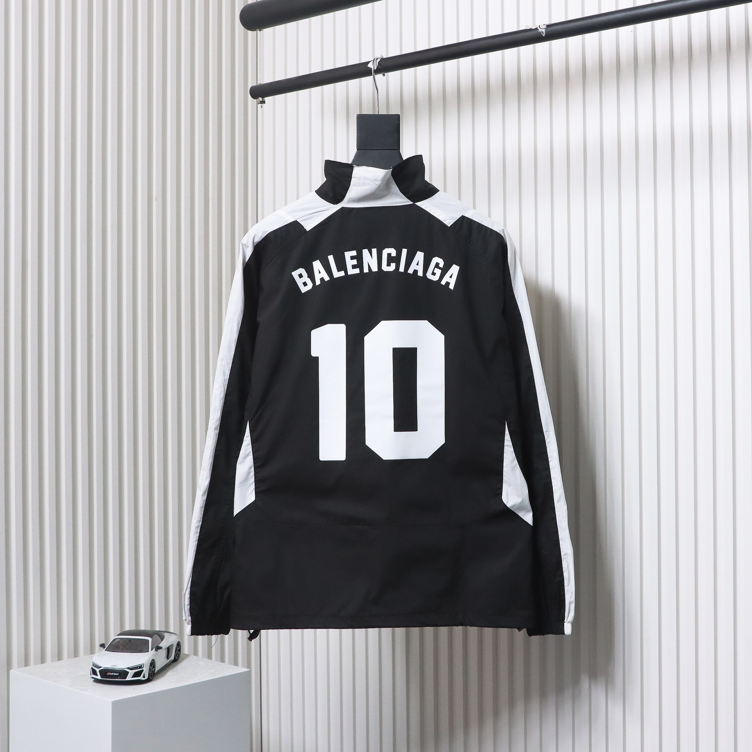 Balenciaga Manchester United Black And White Patchwork No.10 Jacket