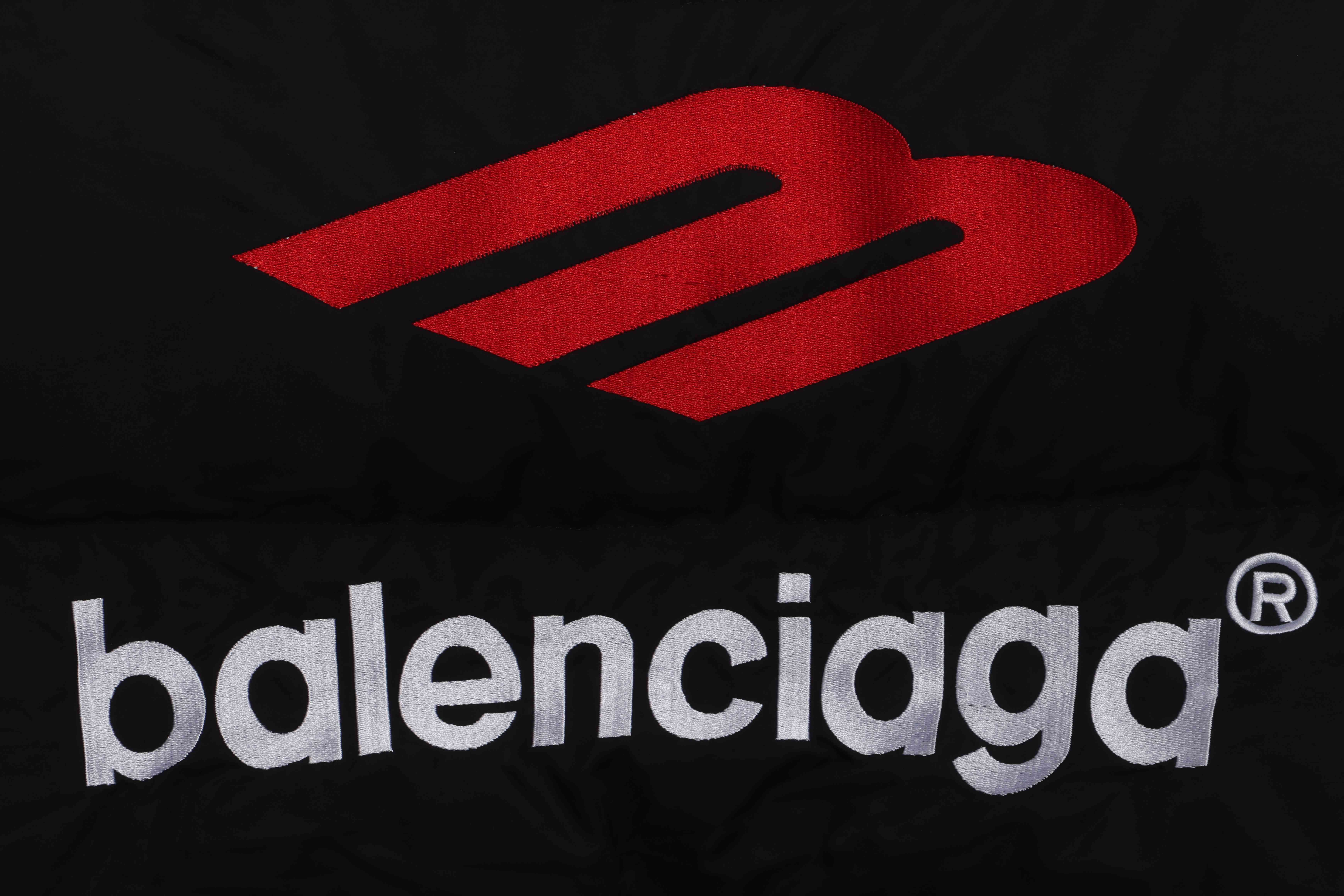 Balenciaga Manchester United Three Stripes Down Jacket Black