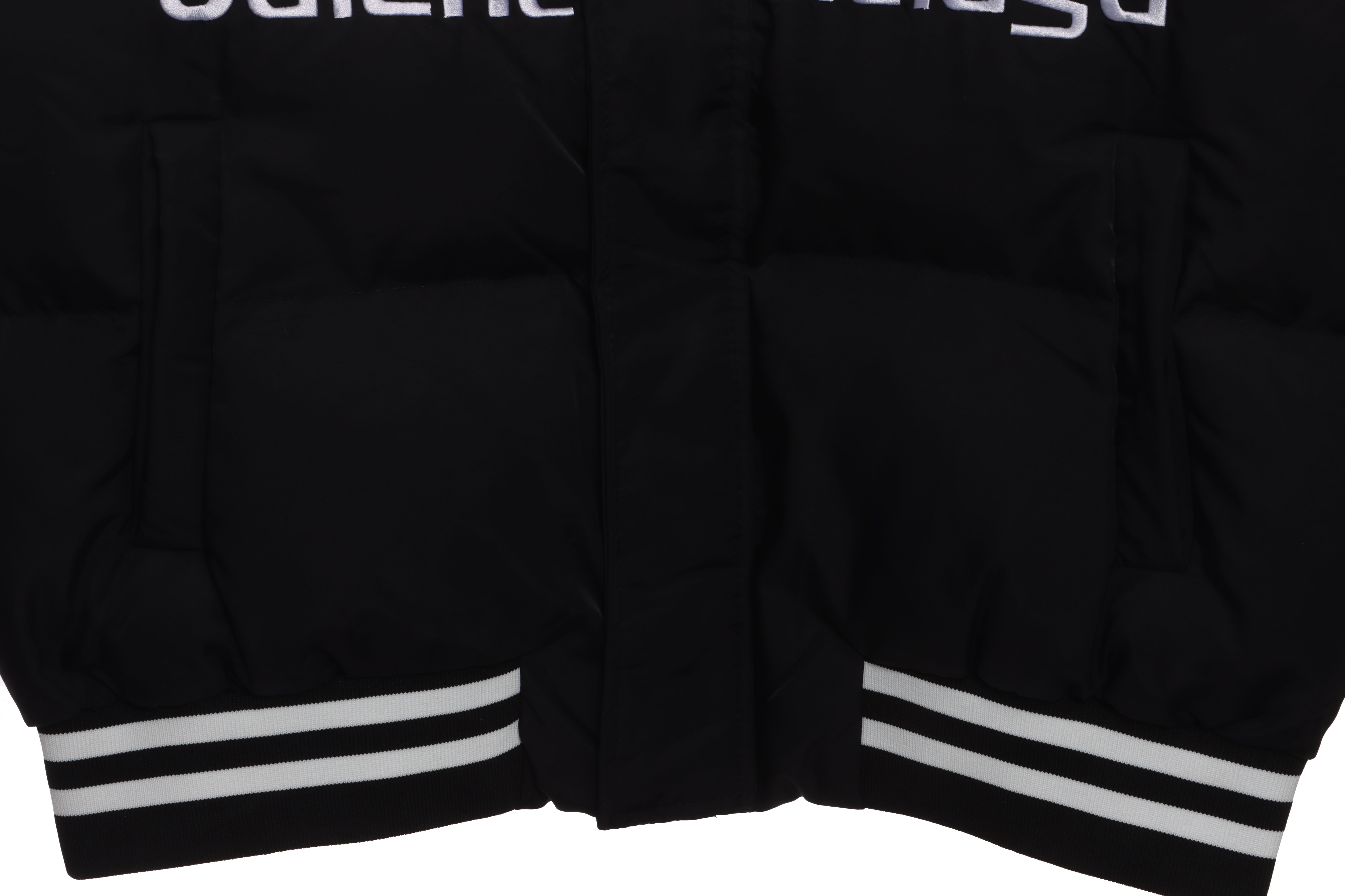 Balenciaga Manchester United Three Stripes Down Jacket Black