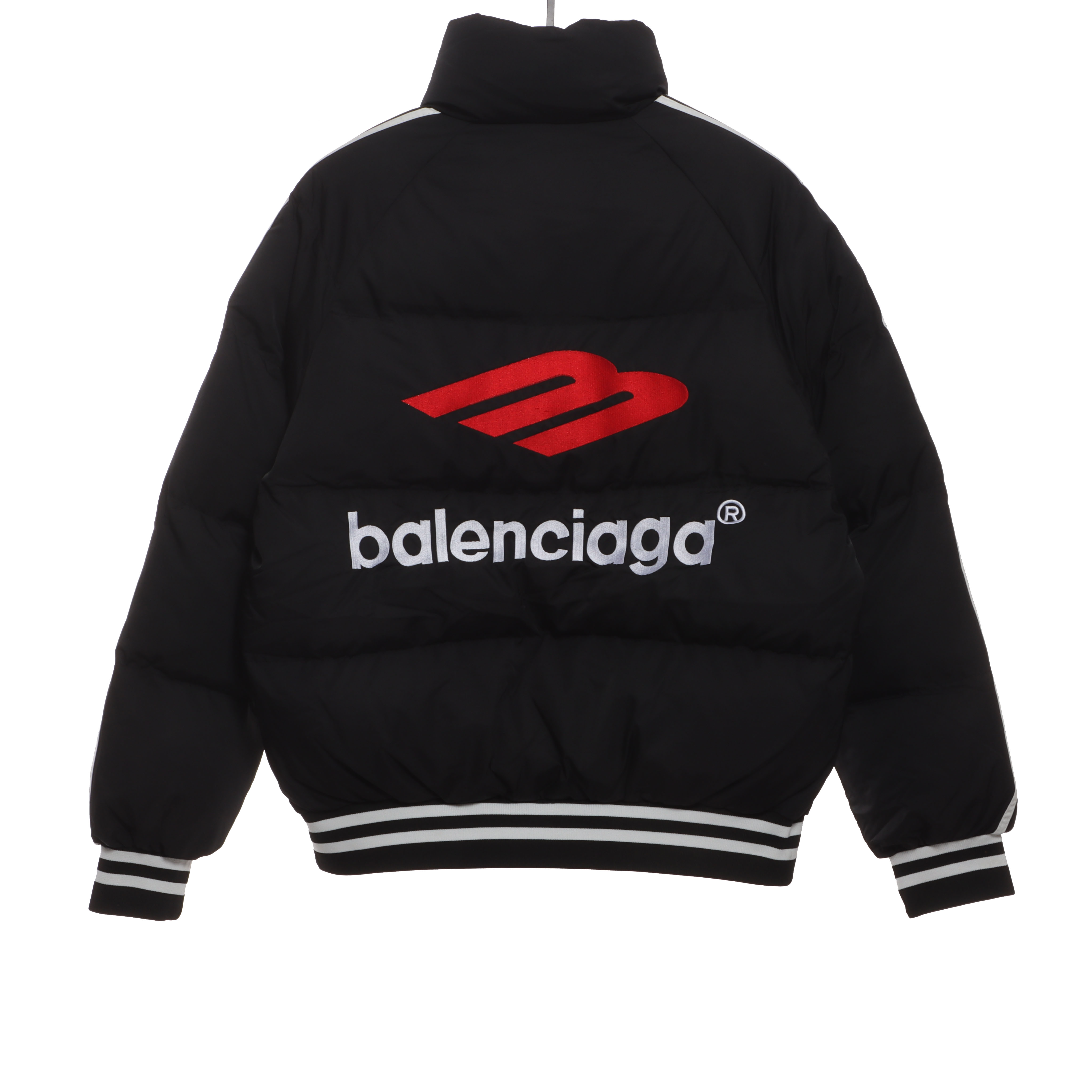 Balenciaga Manchester United Three Stripes Down Jacket Black