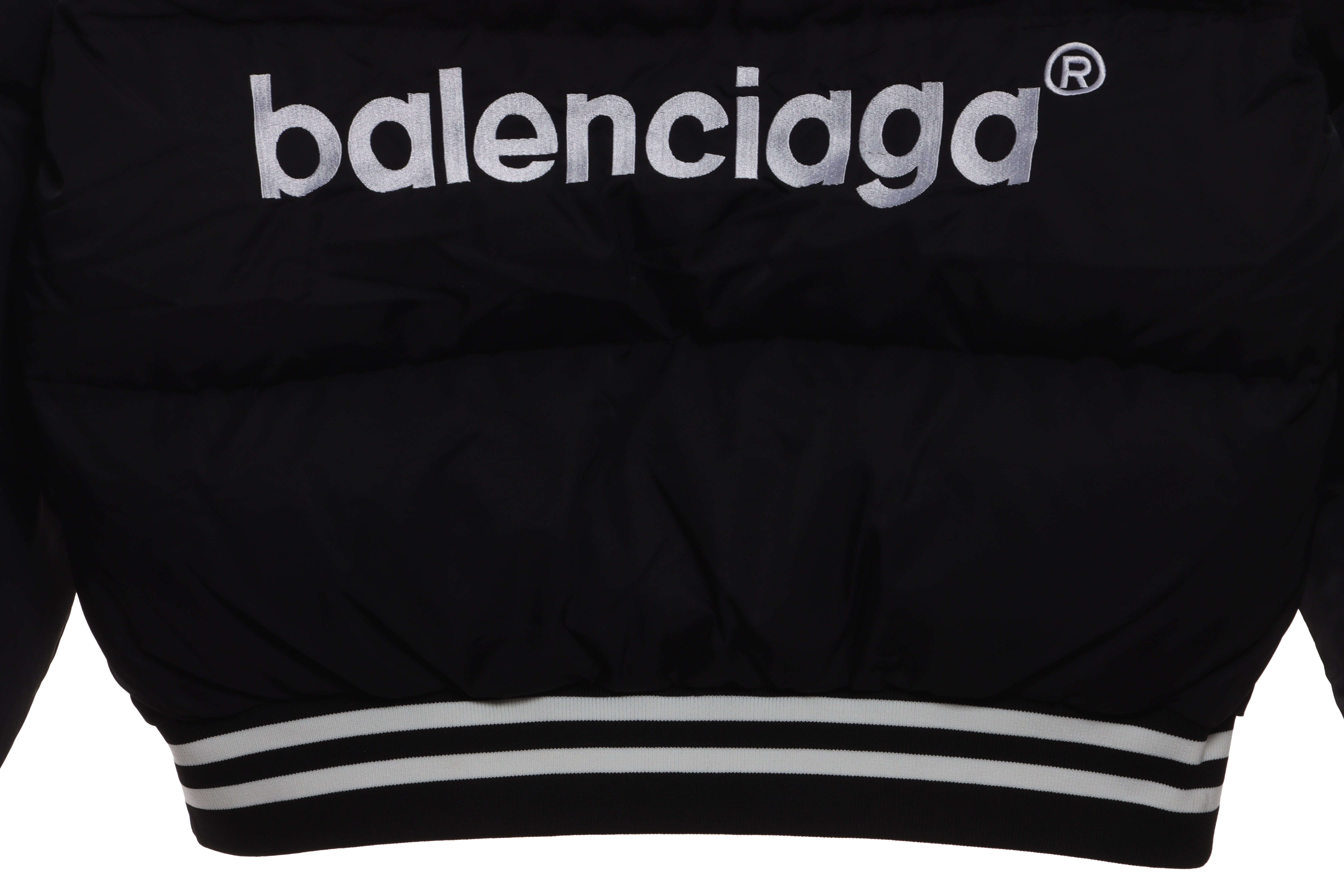 Balenciaga Manchester United Three Stripes Down Jacket Black