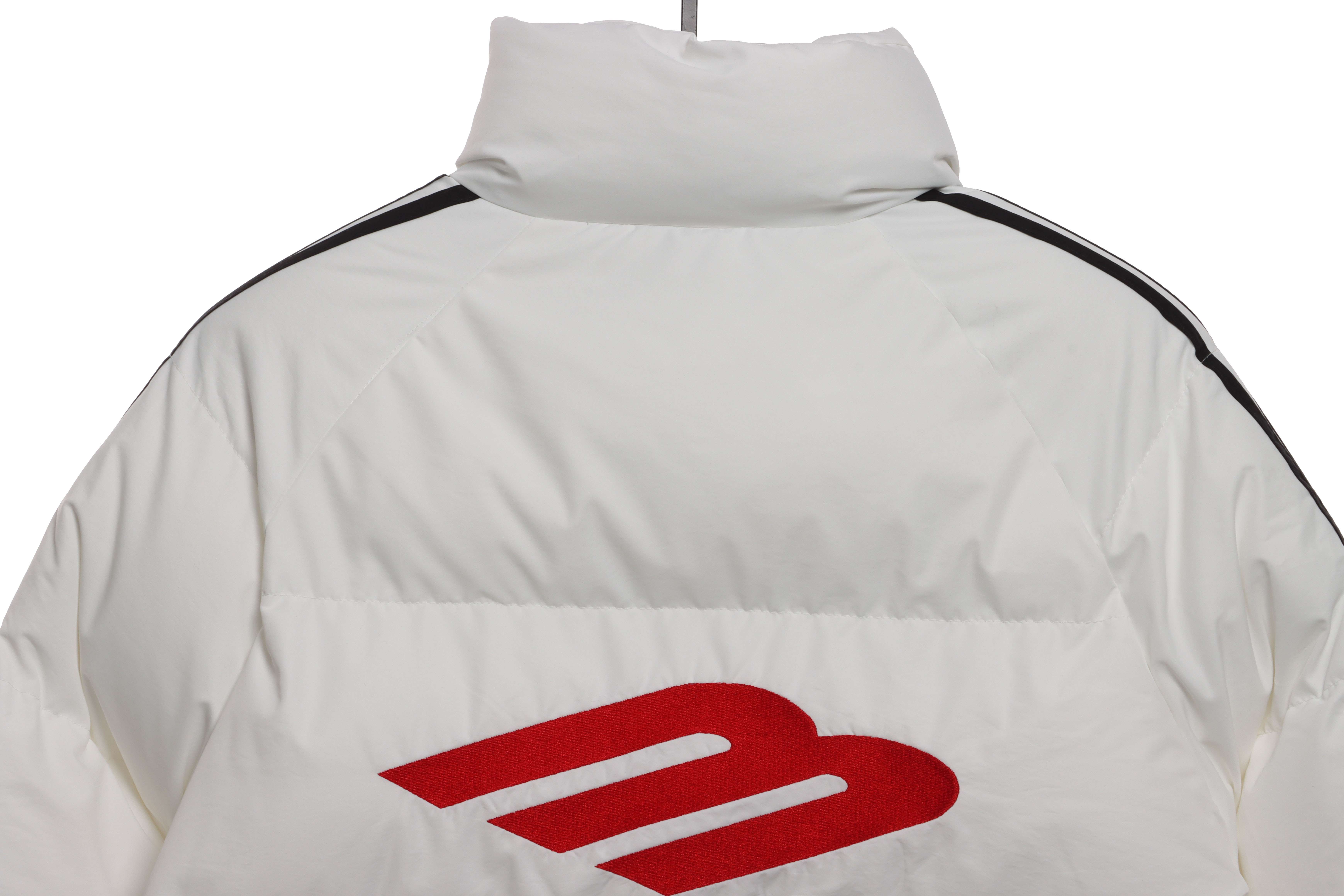 Balenciaga Manchester United Three Stripes Down Jacket White