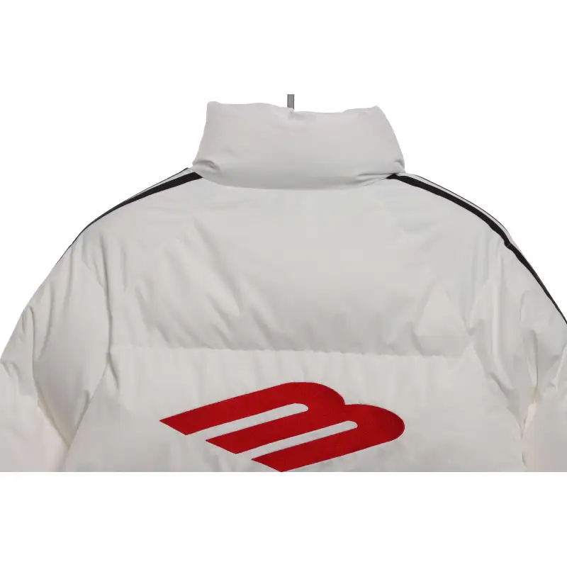 Balenciaga Manchester United Three Stripes Down Jacket White
