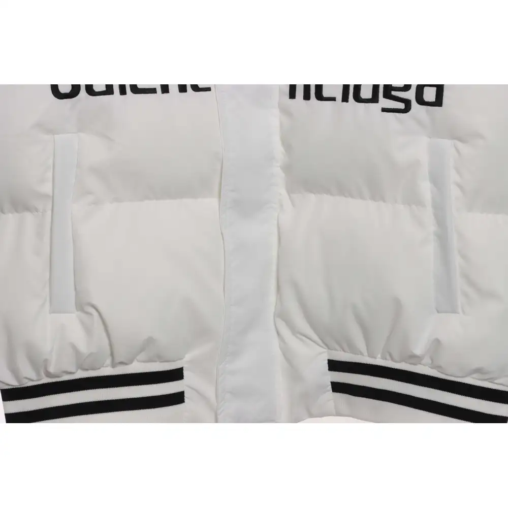 Balenciaga Manchester United Three Stripes Down Jacket White