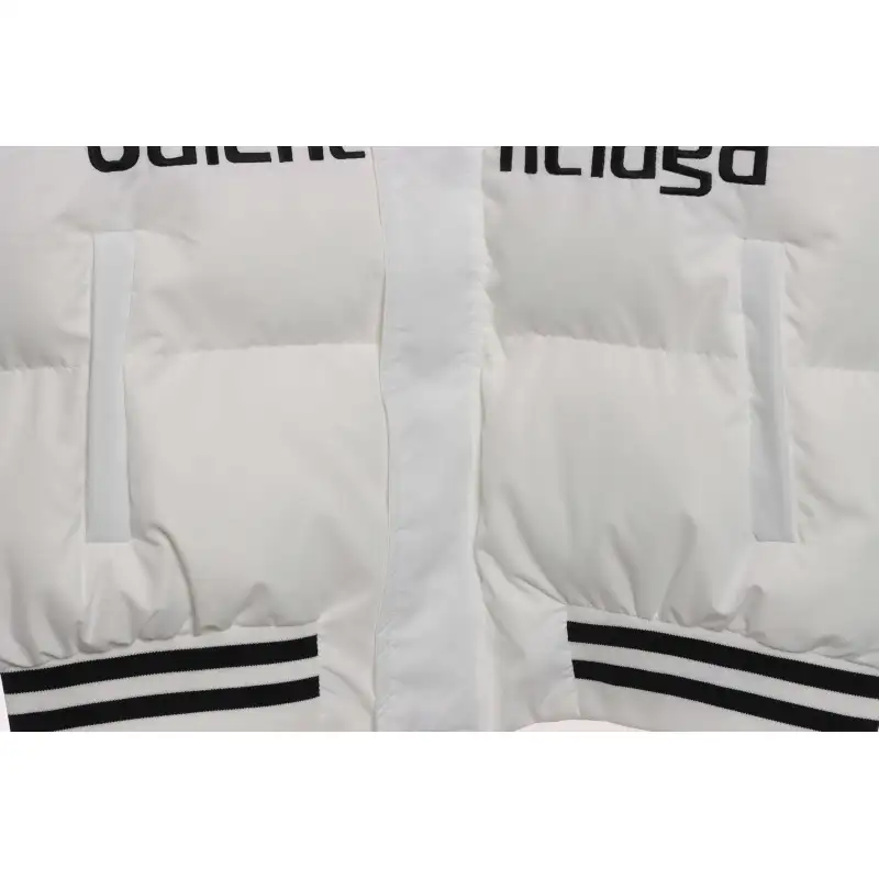 Balenciaga Manchester United Three Stripes Down Jacket White