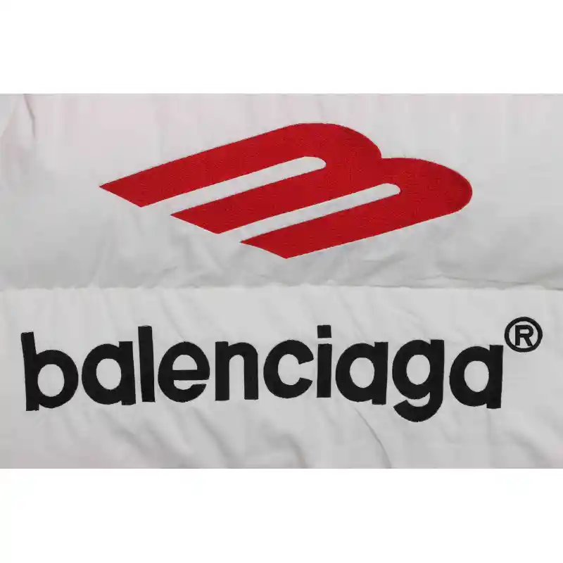 Balenciaga Manchester United Three Stripes Down Jacket White