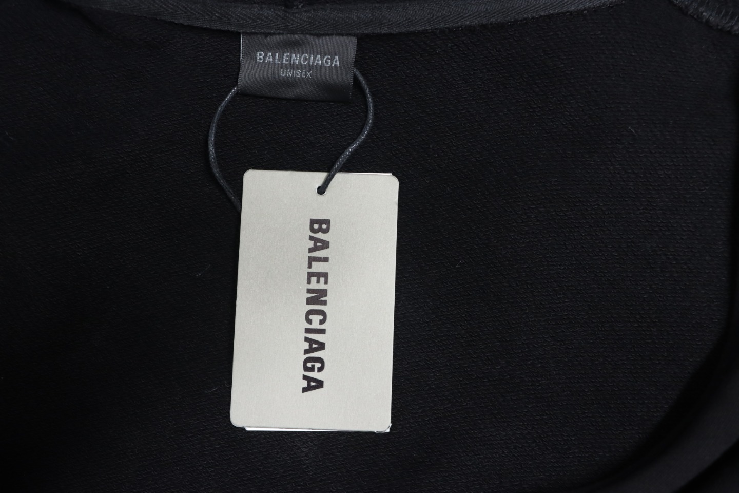 Balenciaga New Simple Hooded Zip-Up Jacket Black