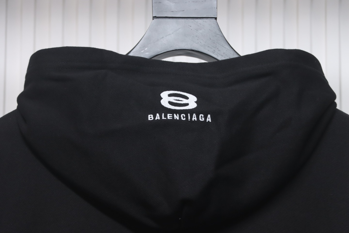 Balenciaga New Simple Hooded Zip-Up Jacket Black