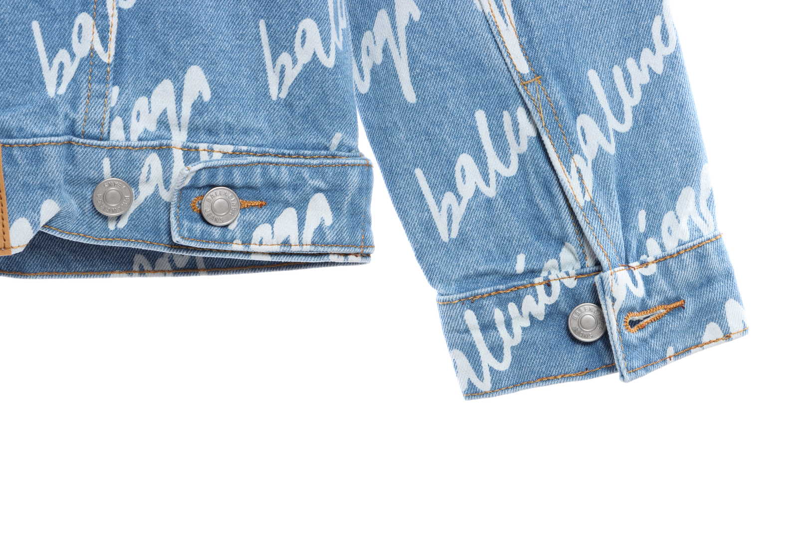 Balenciaga Painted Barrage Washed Denim Jacket