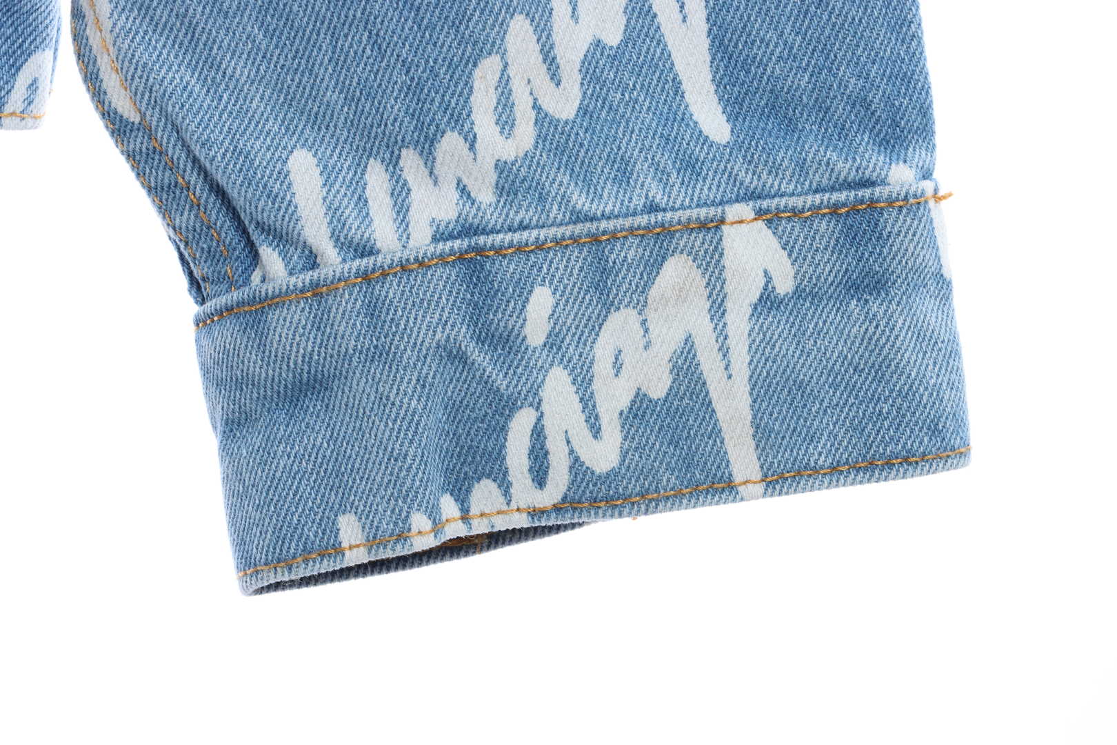 Balenciaga Painted Barrage Washed Denim Jacket