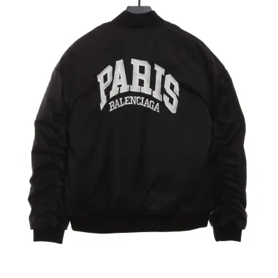 Balenciaga PARIS Logo Baseball Jacket 02