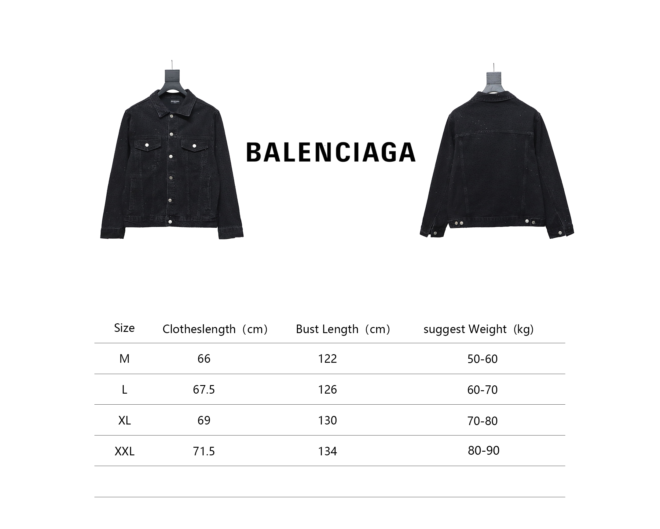 Balenciaga Retro Distressed Starry-Eyed Washed Denim Jacket Black