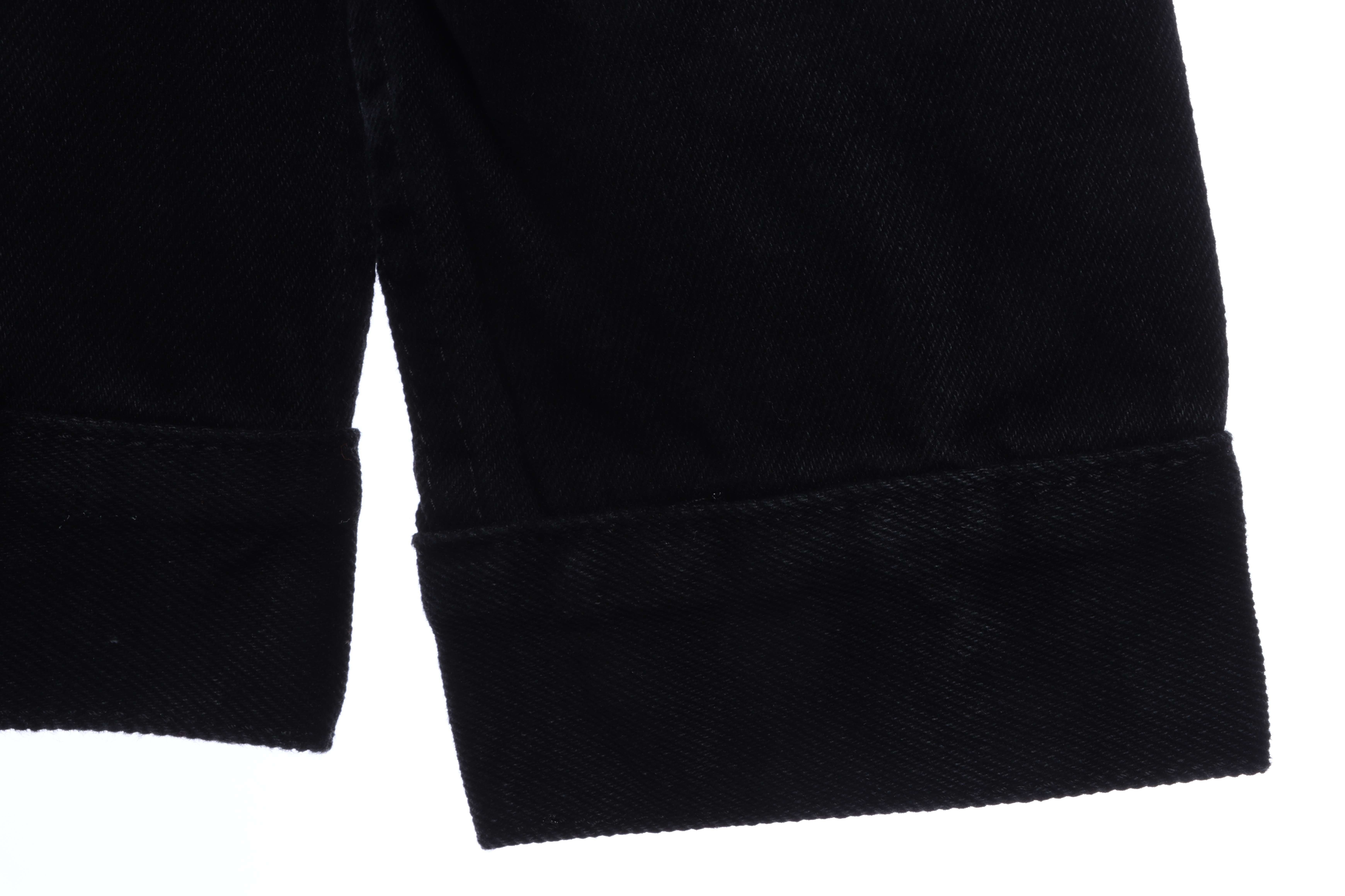 Balenciaga Rhinestone Letters On The Back Denim Long-Sleeved Jacket