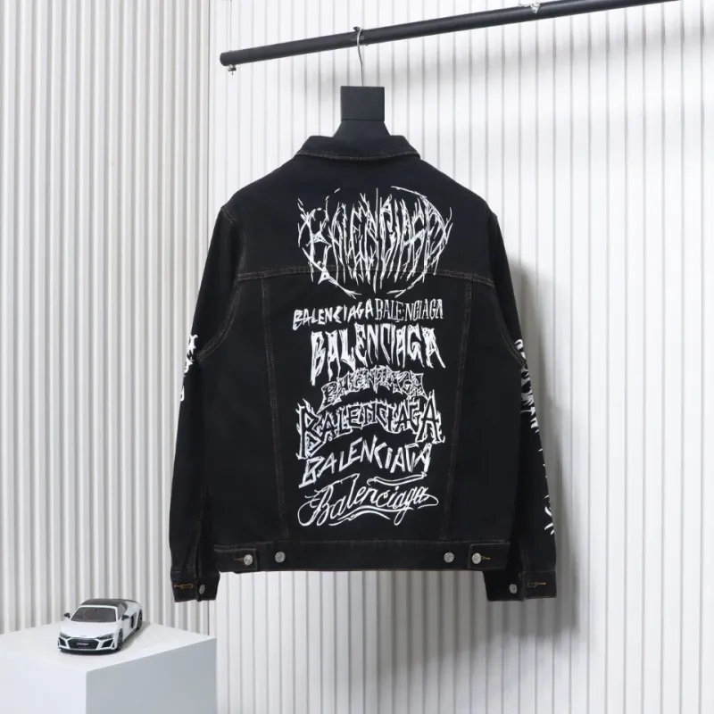 Balenciaga Runway-Style Dragon Year Limited Edition Denim Jacket