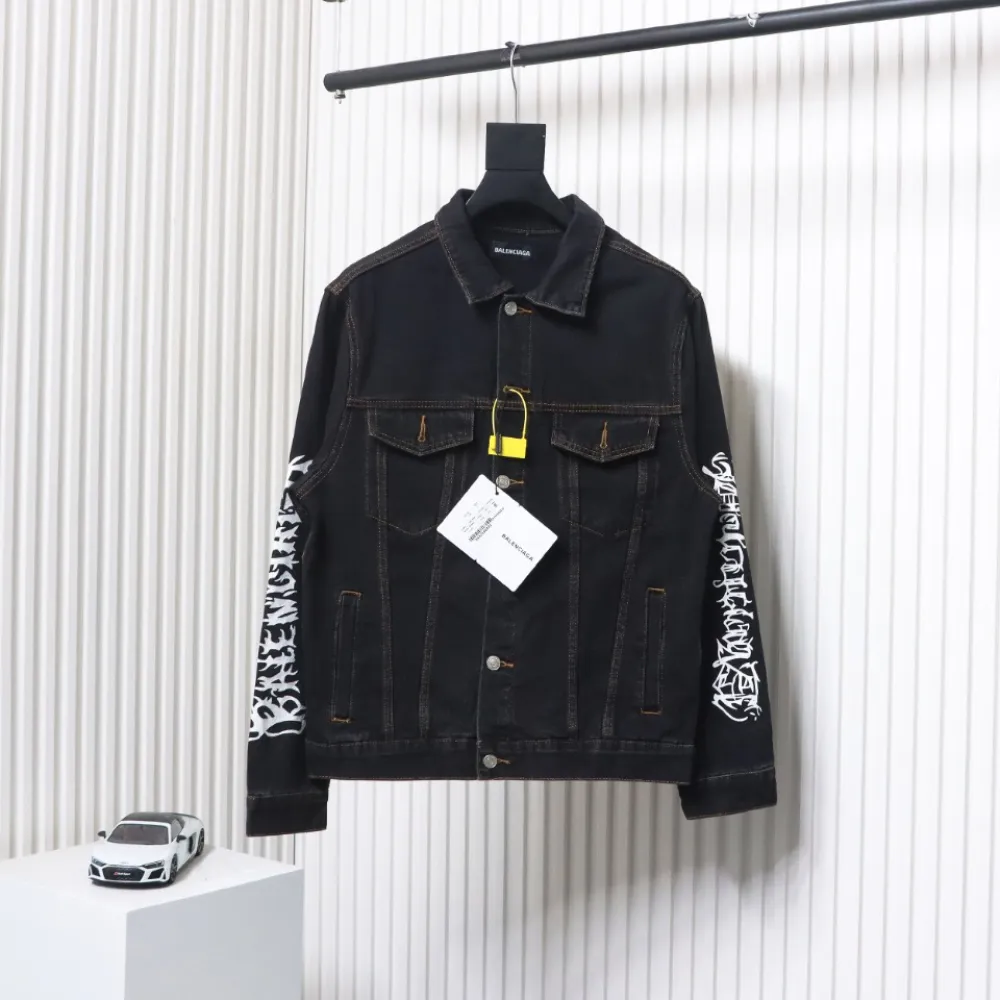 Balenciaga Runway-Style Dragon Year Limited Edition Denim Jacket