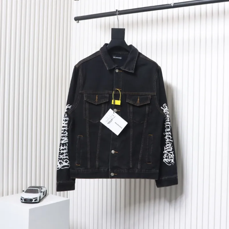 Balenciaga Runway-Style Dragon Year Limited Edition Denim Jacket