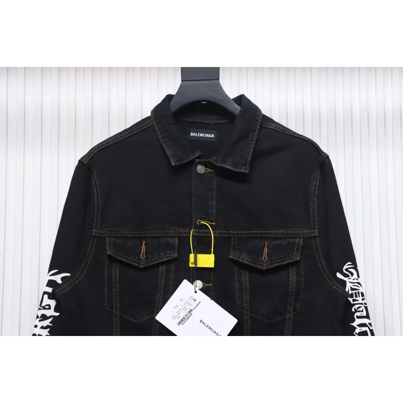 Balenciaga Runway-Style Dragon Year Limited Edition Denim Jacket