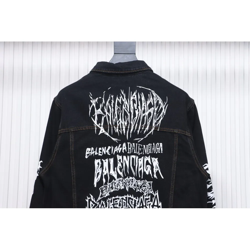 Balenciaga Runway-Style Dragon Year Limited Edition Denim Jacket