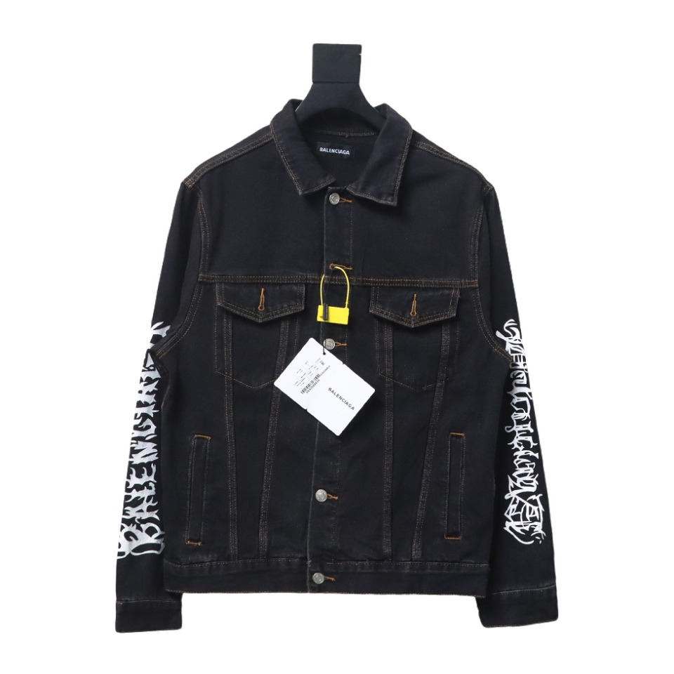 Balenciaga Runway-Style Dragon Year Limited Edition Denim Jacket