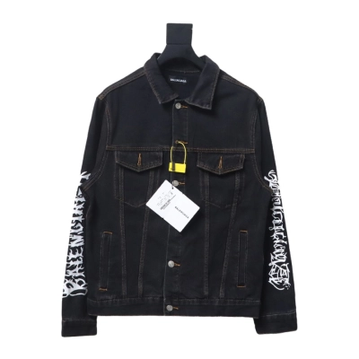 Balenciaga Runway-Style Dragon Year Limited Edition Denim Jacket 01
