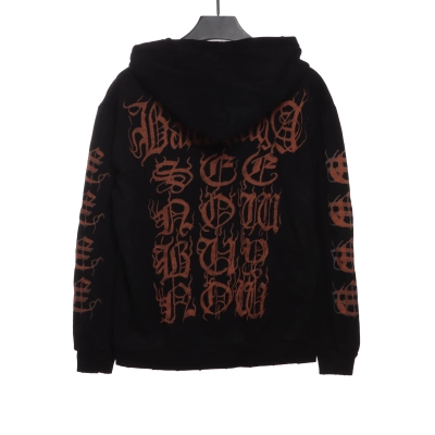 Balenciaga Sanskrit Distressed Mud-Dyed Jacket 02