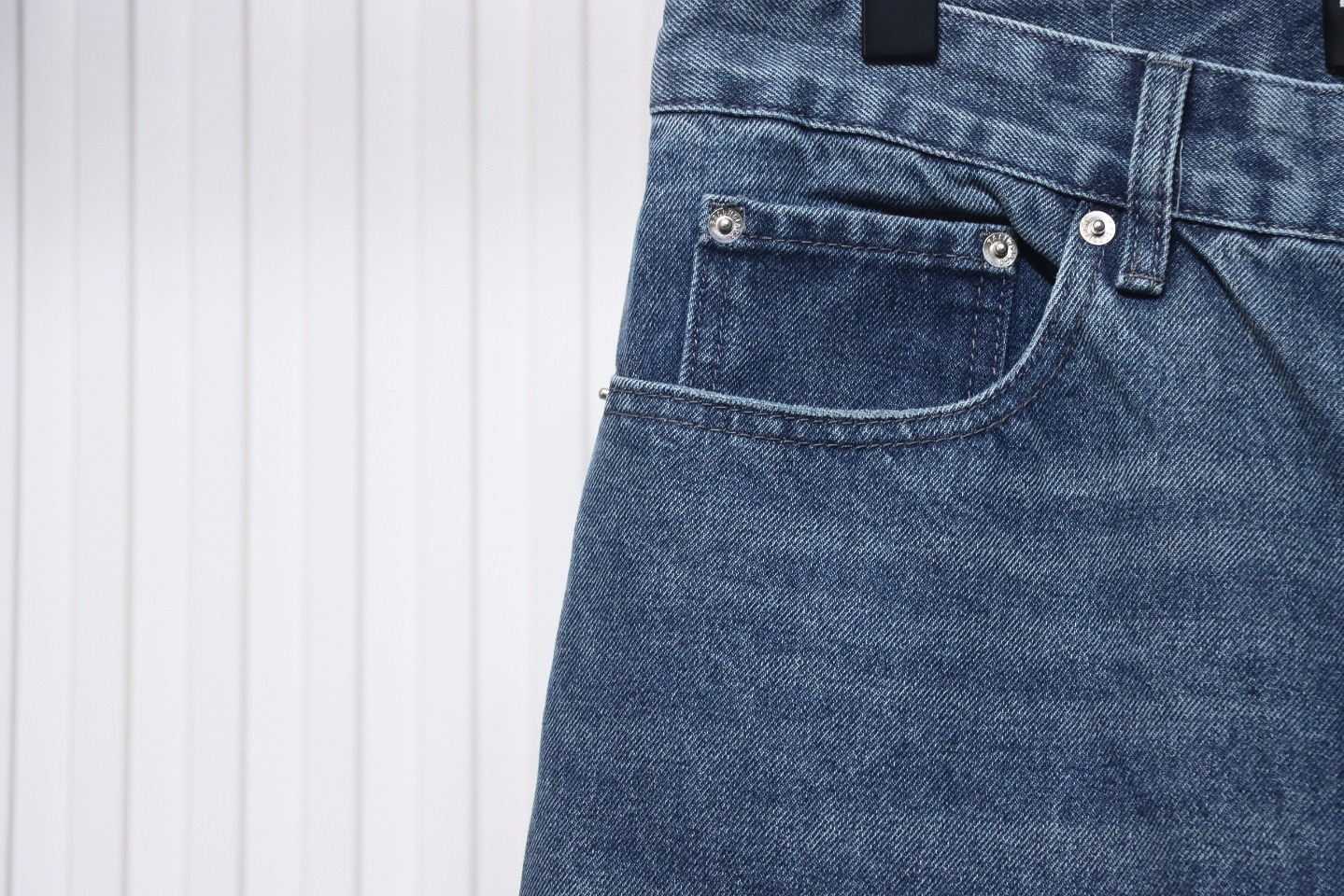 Balenciaga Shaped Print Denim Trousers