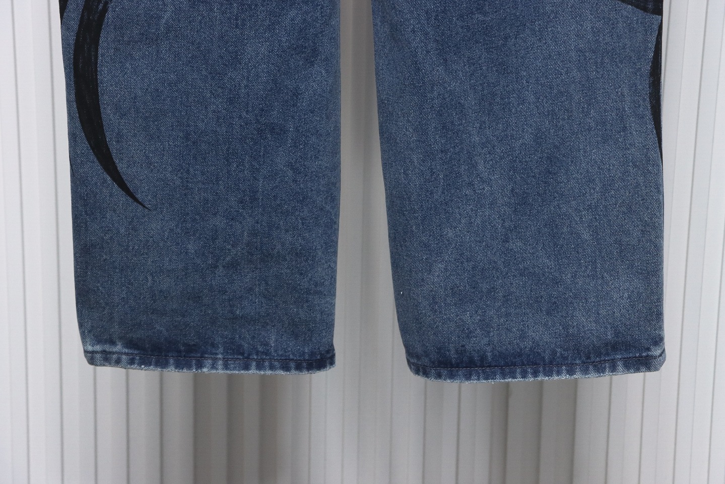 Balenciaga Shaped Print Denim Trousers