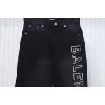 Balenciaga Single Breasted Jeans With Logo Embroidery On The Side