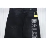 Balenciaga Single Breasted Jeans With Logo Embroidery On The Side