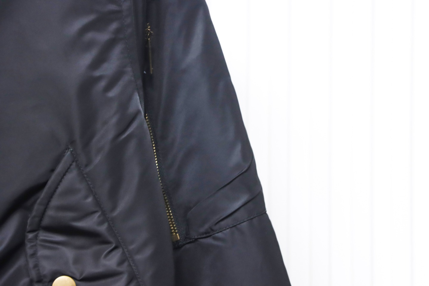 Balenciaga Sleeve Zip-Up Bomber Jacket
