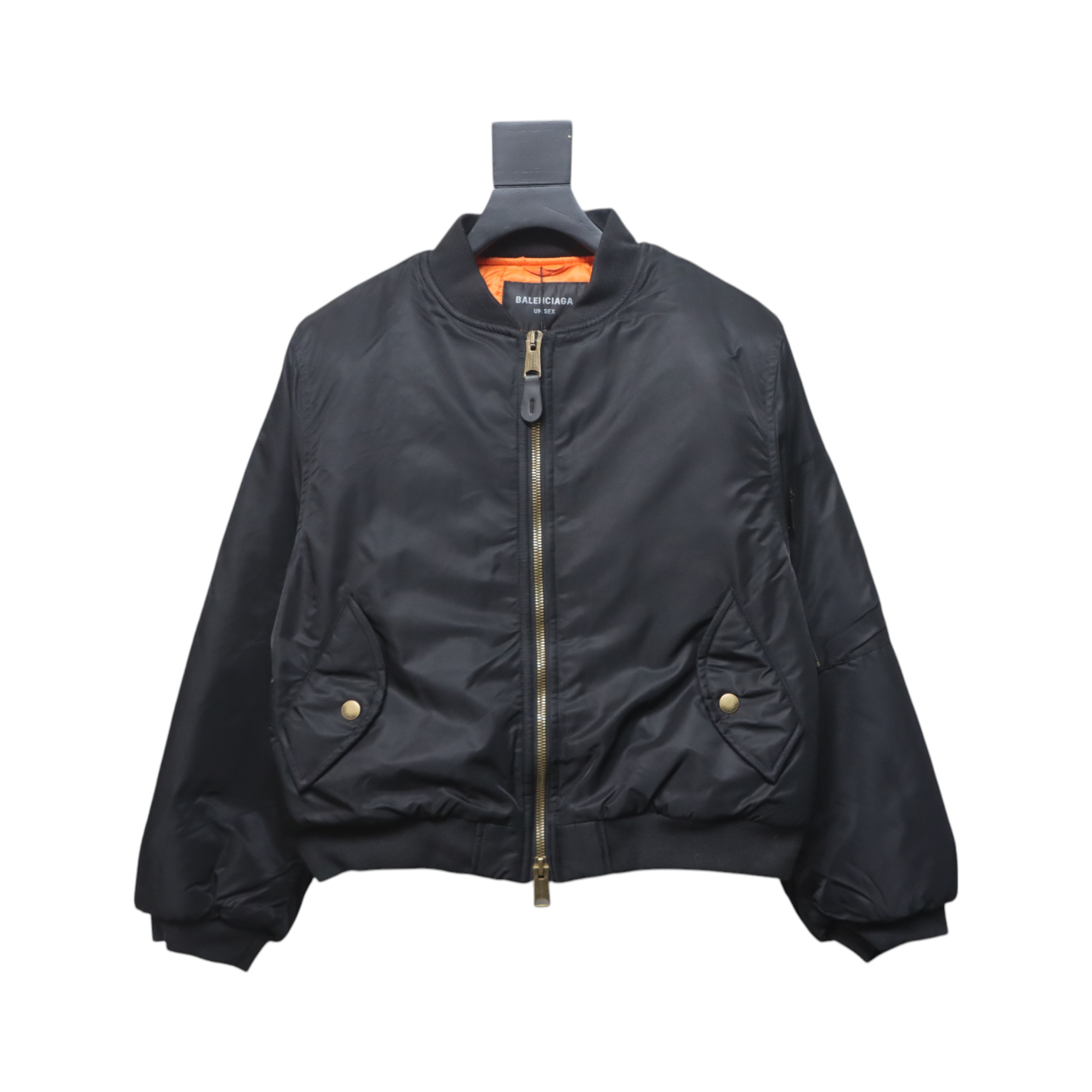 Balenciaga Sleeve Zip-Up Bomber Jacket