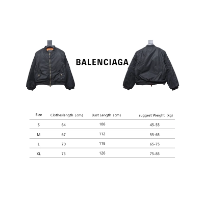 Balenciaga Sleeve Zip-Up Bomber Jacket 02