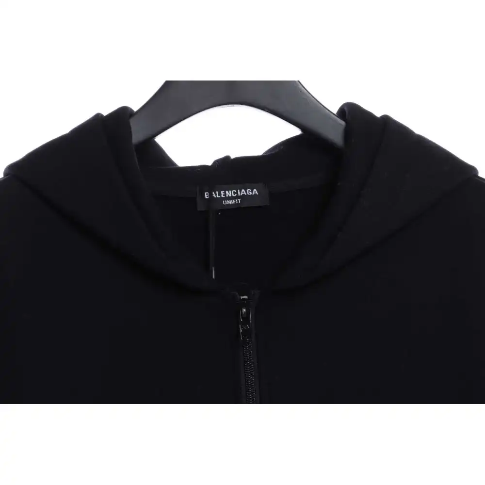 Balenciaga Small Embroidered LOGO Zipper Hoodie