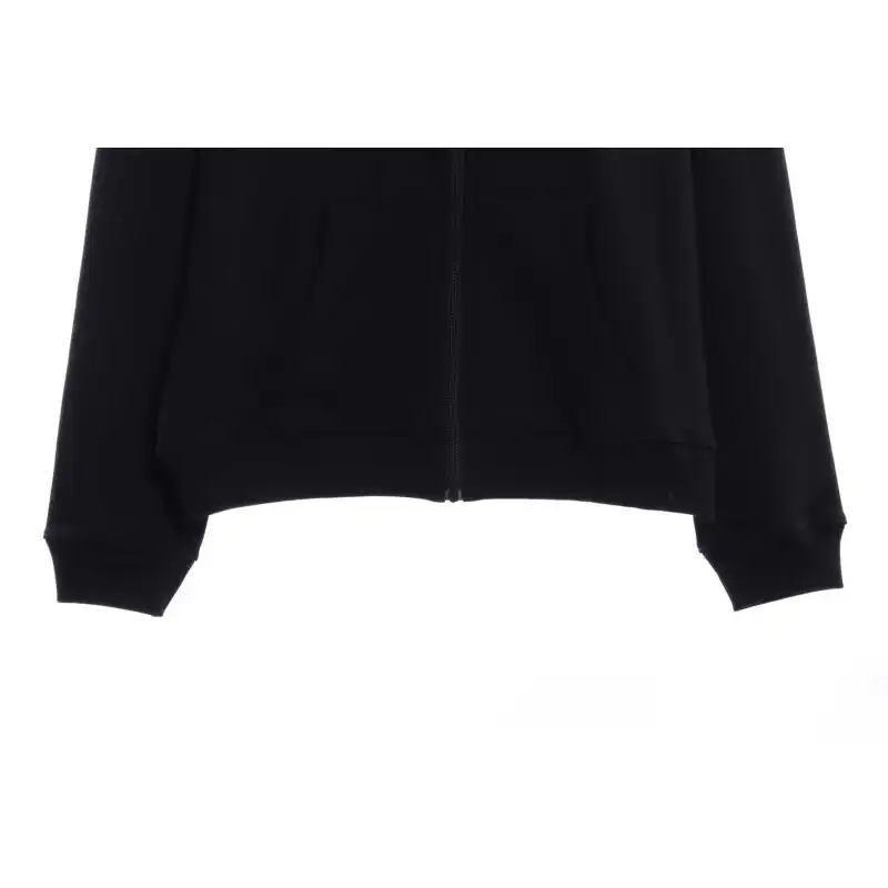 Balenciaga Small Embroidered LOGO Zipper Hoodie