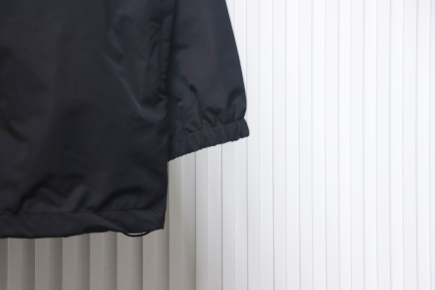 Balenciaga Splicing Letter Jacket Coat Black