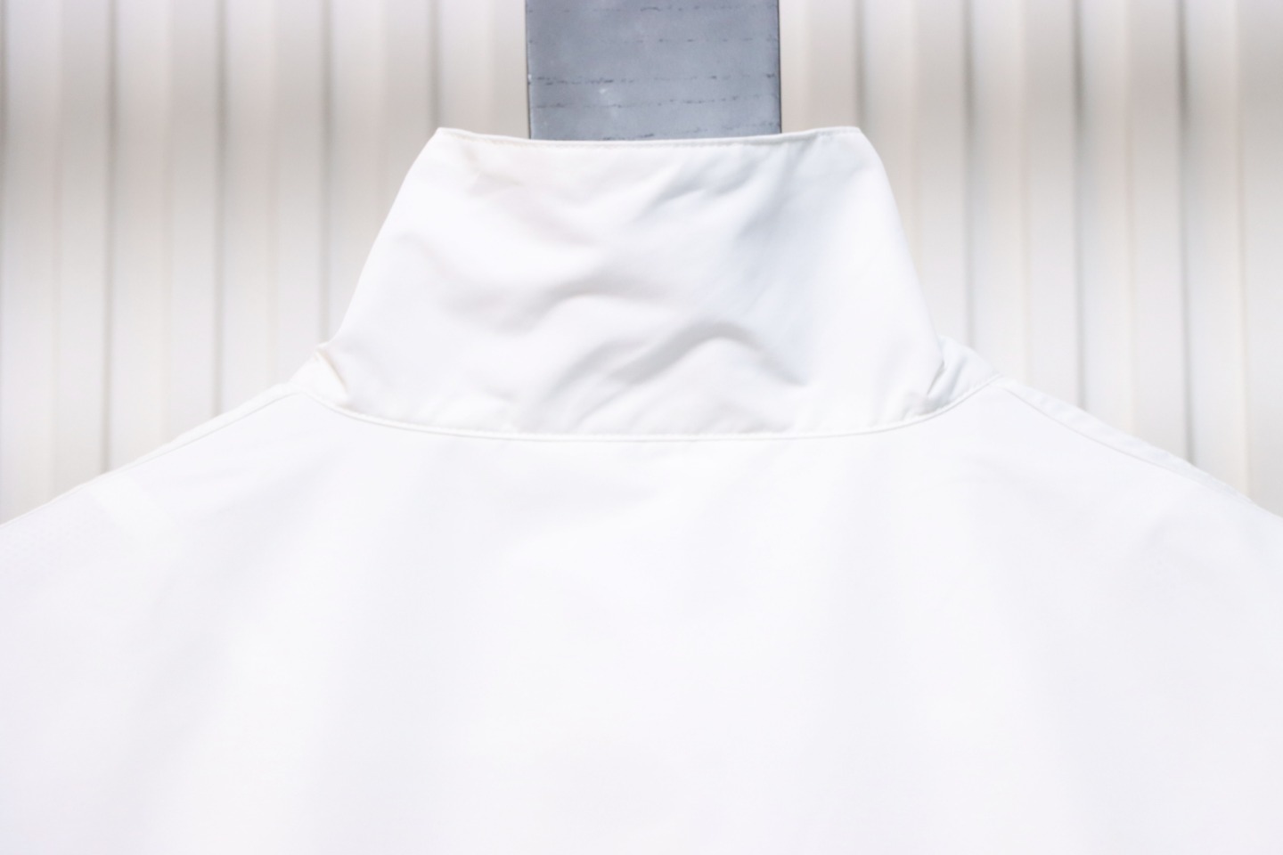 Balenciaga Splicing Letter Jacket Coat White