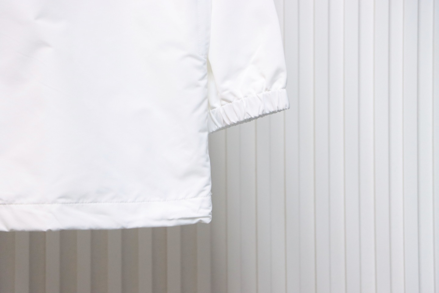 Balenciaga Splicing Letter Jacket Coat White