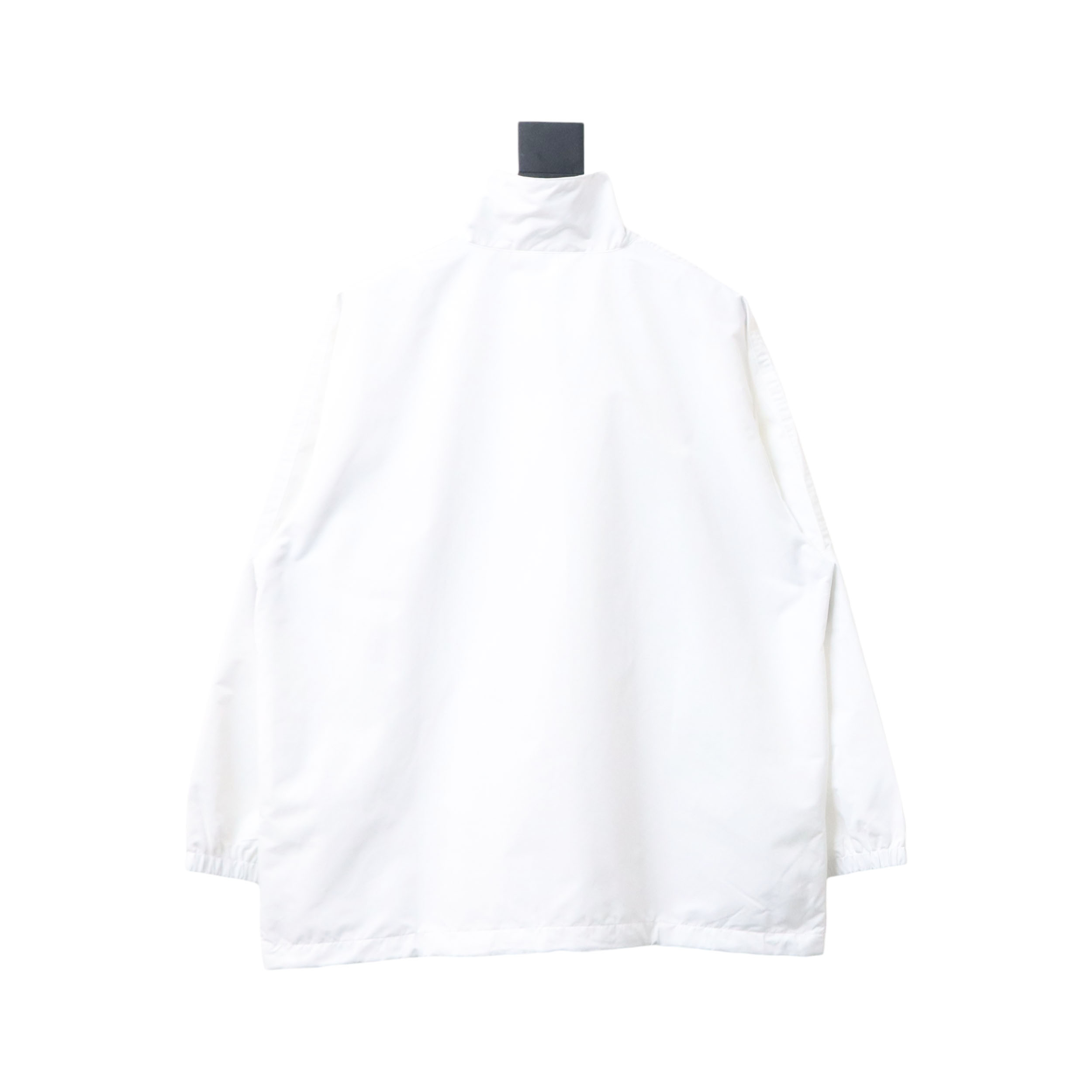 Balenciaga Splicing Letter Jacket Coat White