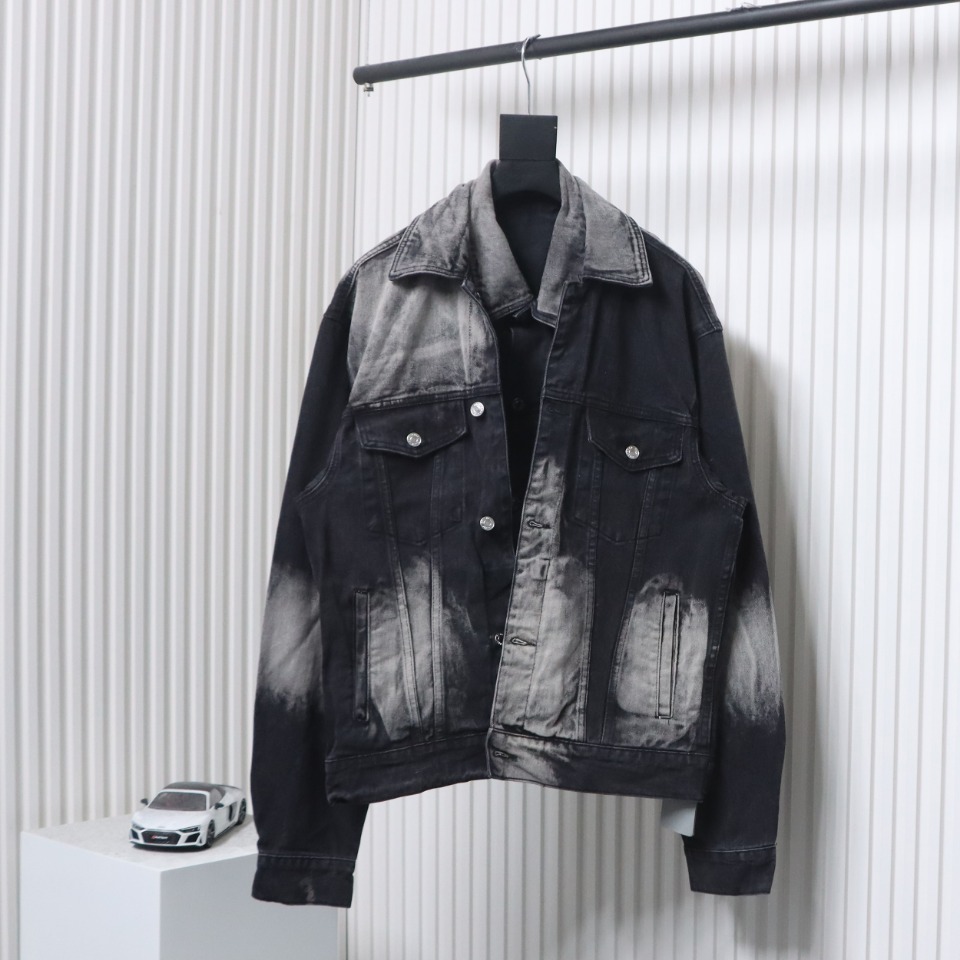 Balenciaga SS24 OF Funny Graffiti Denim Jacket