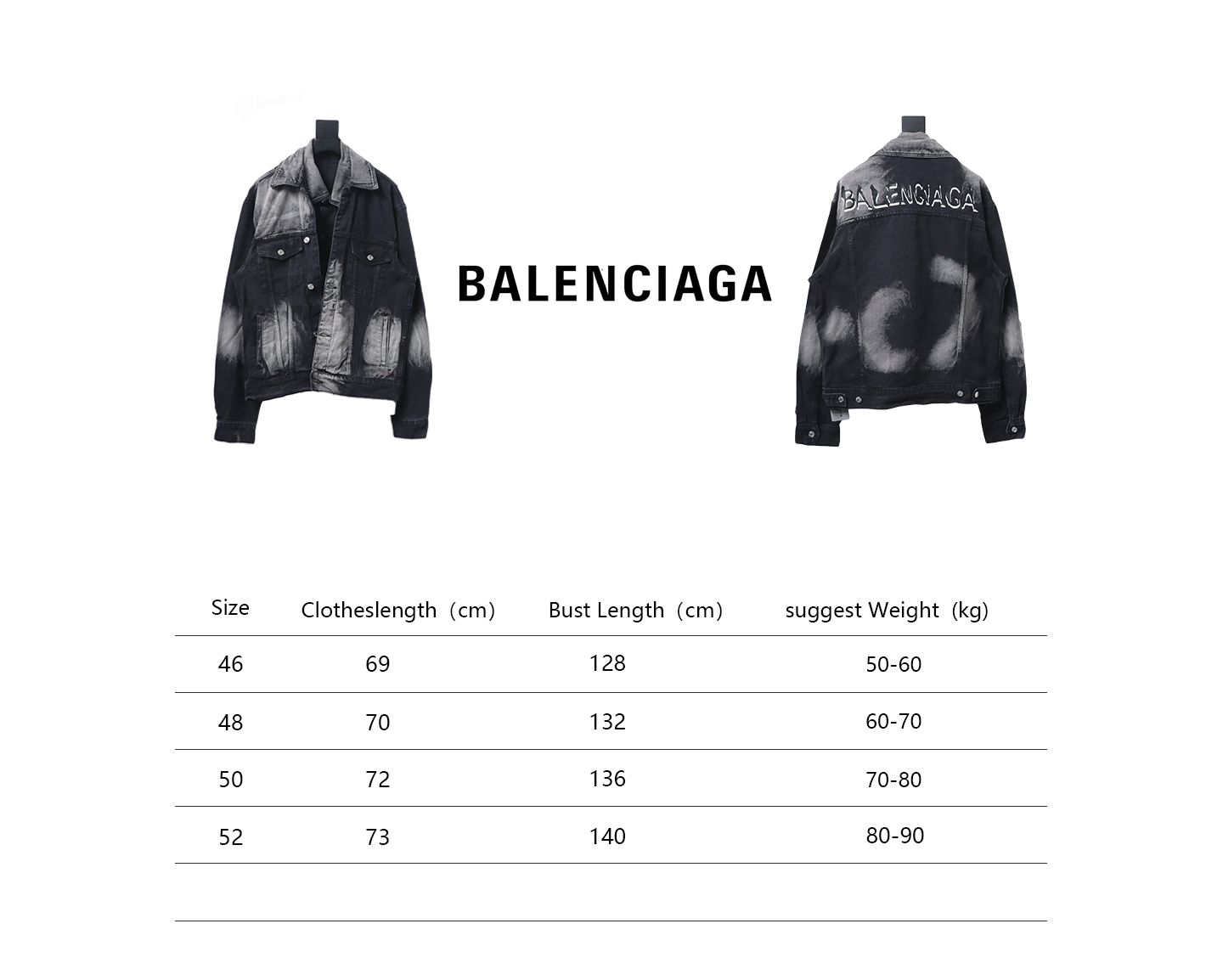 Balenciaga SS24 OF Funny Graffiti Denim Jacket