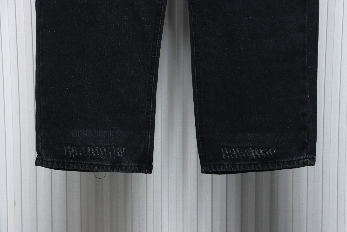 Balenciaga Washed Black Loose Wide-Leg Jeans