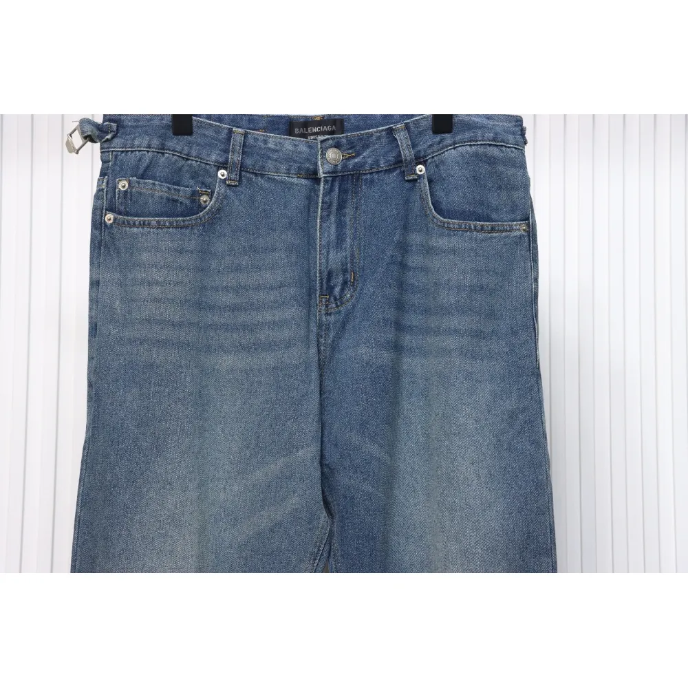 Balenciaga Washed Damaged Jeans