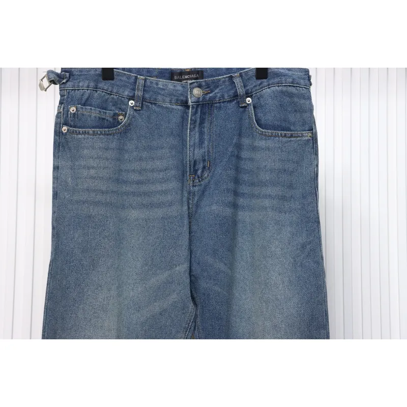 Balenciaga Washed Damaged Jeans