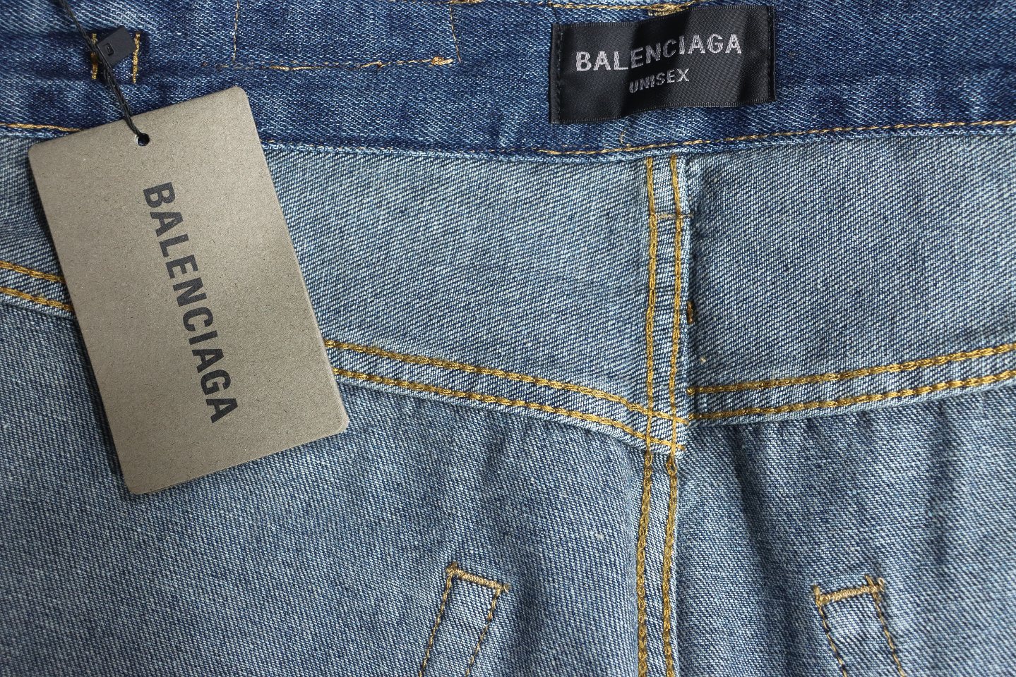 Balenciaga Washed Damaged Jeans